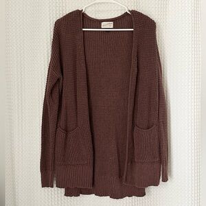Universal Thread Rose Taupe Open-Front Cardigan